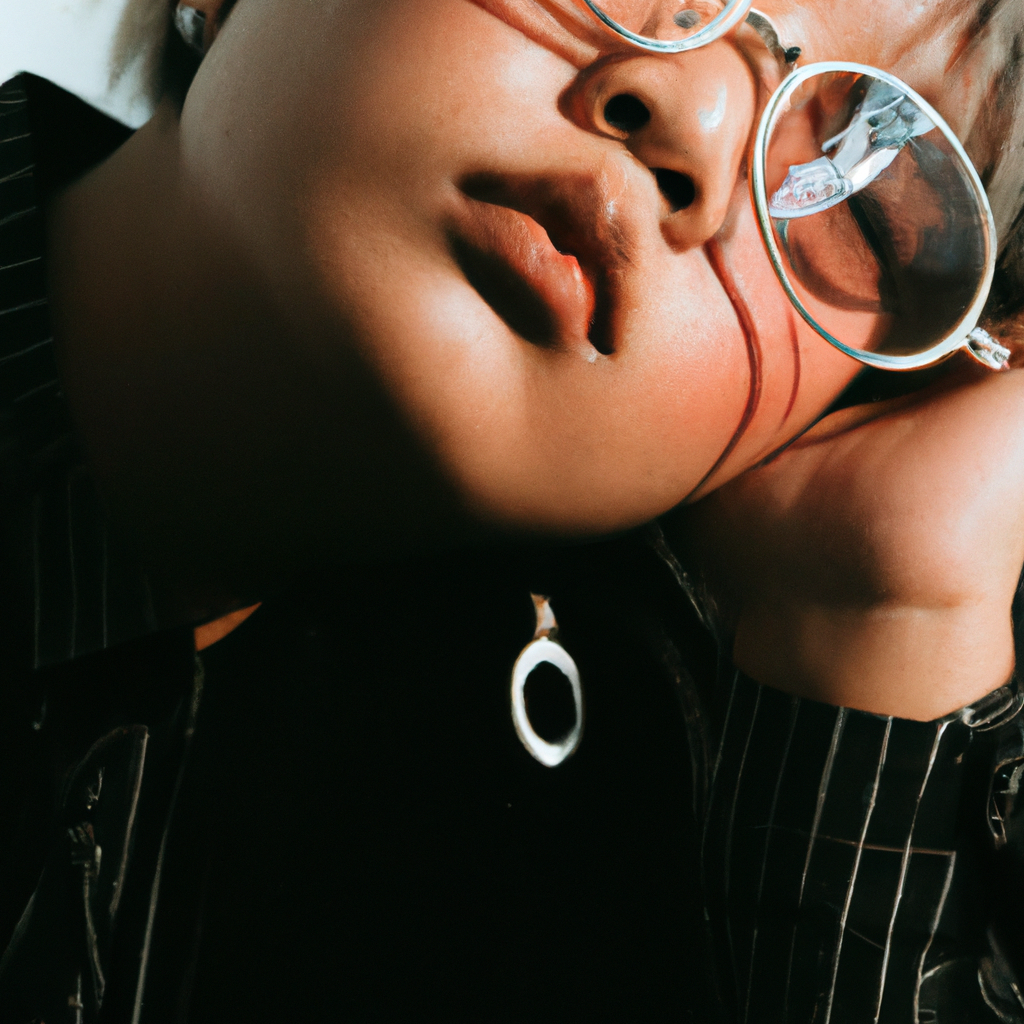 패션 인물 컨트라스트 하드 라이트