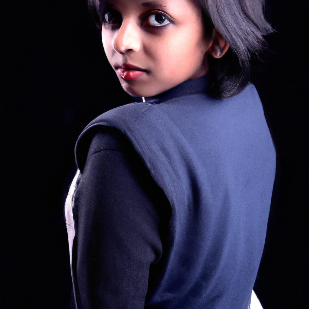 라이트 조절 후 인물 사진